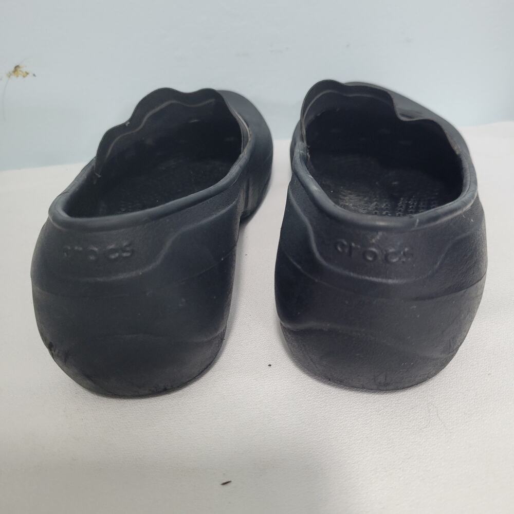 Crocs Black Juneau Ballet Flats Slip On Shoes Size 9 32126-2865 - Picture 3 of 6